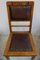 Antique Leather and Oak Dining Chairs, Set of 6 4