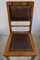 Antique Leather and Oak Dining Chairs, Set of 6, Image 4