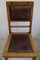 Antique Leather and Oak Dining Chairs, Set of 6 8
