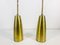 Mid-Century German Brass Pendant Lamps, 1950s, Set of 2, Image 5