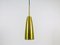 Mid-Century German Brass Pendant Lamps, 1950s, Set of 3 1