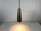 Lámparas colgantes alemanas Mid-Century de latón, años 50. Juego de 3, Imagen 4