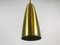 Mid-Century German Brass Pendant Lamps, 1950s, Set of 3 3