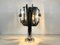 Italienische Chrom Tischlampe mit Drei Leuchten von Gaetano Sciolari, 1960er 4