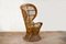 Mid-Century Italian Rattan Lounge Chair by Lio Carminati 10