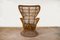 Mid-Century Italian Rattan Lounge Chair by Lio Carminati 1