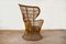 Mid-Century Italian Rattan Lounge Chair by Lio Carminati 9