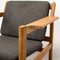 Danish Model 227 & 228 Armchair and Footstool Set from Børge Mogensen, 1960s, Set of 2 9