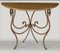 Italian Cream Marble & Wrought Iron Console by Cupioli, Image 1