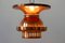 Dänische Mid-Century Deckenlampe aus Kupfer 5