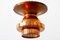 Mid-Century Danish Copper Ceiling Lamp, Image 1