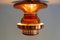 Lámpara de techo danesa Mid-Century de cobre, Imagen 11