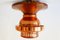 Mid-Century Danish Copper Ceiling Lamp 10