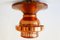 Mid-Century Danish Copper Ceiling Lamp, Image 10