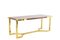 Italian Gilt Brass and Pink Granite Dining Table by Cittone Oggi ou Nucci Valsecchi, 1970s 8