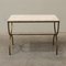 French Marble and Gilded Wrought Iron Side Table, 1940s 2