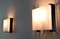 Mid-Century Wandlampen aus Eisen & weißem Acrylglas, 2er Set 12