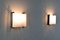 Mid-Century Wandlampen aus Eisen & weißem Acrylglas, 2er Set 10
