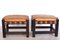 Brazilian Tropical Wood and Cognac Leather Lounge Chairs, 1960s, Set of 2 13