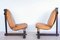 Brazilian Tropical Wood and Cognac Leather Lounge Chairs, 1960s, Set of 2 5