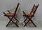 Mahogany and Bamboo Folding Chairs, 1920s, Set of 2 16