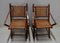 Mahogany and Bamboo Folding Chairs, 1920s, Set of 2 1