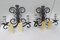 Wrought Iron Sconces, 1970s, Set of 2 4