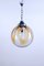 Amber Glass Ceiling Lamp from Mazzega, 1970s, Image 1