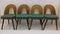 Sillas de comedor de Antonín Šuman, años 60. Juego de 4, Imagen 8