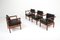 Rosewood & Leather Armchairs by Wim Den Boon, 1950s, Set of 4, Image 4