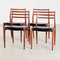 Teak 78 Dining Chairs by Niels Otto Møller for J.L. Møllers, 1960s, Set of 4 2