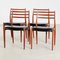 Teak 78 Dining Chairs by Niels Otto Møller for J.L. Møllers, 1960s, Set of 4, Image 2