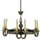 Vintage Italian Brass Ceiling Lamp, 1940s 1