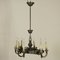 Italienische Vintage Deckenlampe aus Messing, 1940er 10