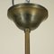 Vintage Italian Brass Ceiling Lamp, 1940s, Image 8