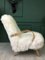 Vintage White Sheepskin Armchair 8