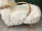 Vintage White Sheepskin Armchair 10