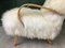 Vintage White Sheepskin Armchair, Image 12