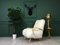 Vintage White Sheepskin Armchair, Image 2