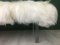 White Fluffy Sheepskin Bench by Area Design Ltd 10