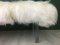 White Fluffy Sheepskin Bench by Area Design Ltd, Image 10