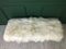 White Fluffy Sheepskin Bench by Area Design Ltd 8