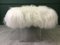 White Fluffy Sheepskin Bench by Area Design Ltd 7