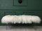White Fluffy Sheepskin Bench with Hairpin Legs by Area Design Ltd 1