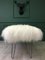 White Fluffy Sheepskin Bench with Hairpin Legs by Area Design Ltd, Image 9