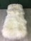 White Fluffy Sheepskin Bench by Area Design Ltd 4