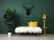 White Fluffy Sheepskin Bench with Copper Hairpin Legs by Area Design Ltd, Image 2