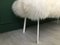 Panca Fluffy in pelle di pecora bianca di Area Design Ltd, Immagine 7