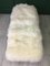 White Fluffy Sheepskin Bench by Area Design Ltd 4