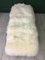 White Fluffy Sheepskin Bench by Area Design Ltd, Image 4